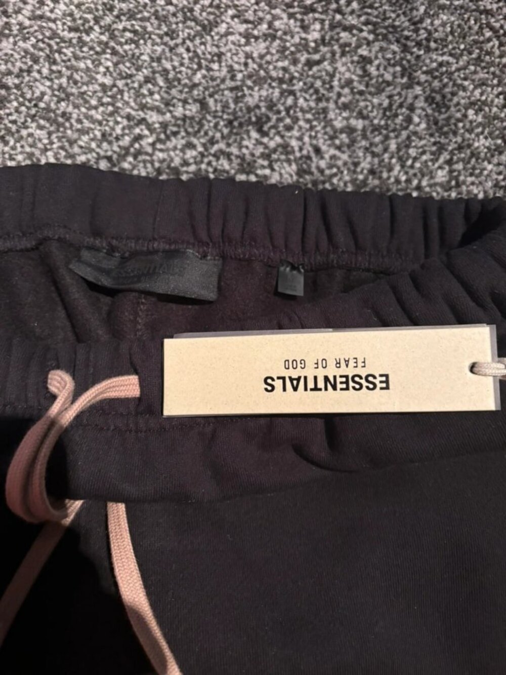 Fear of God Essentials Hoodie & Joggers Tracksuit Black Size M - Picture 5 of 6